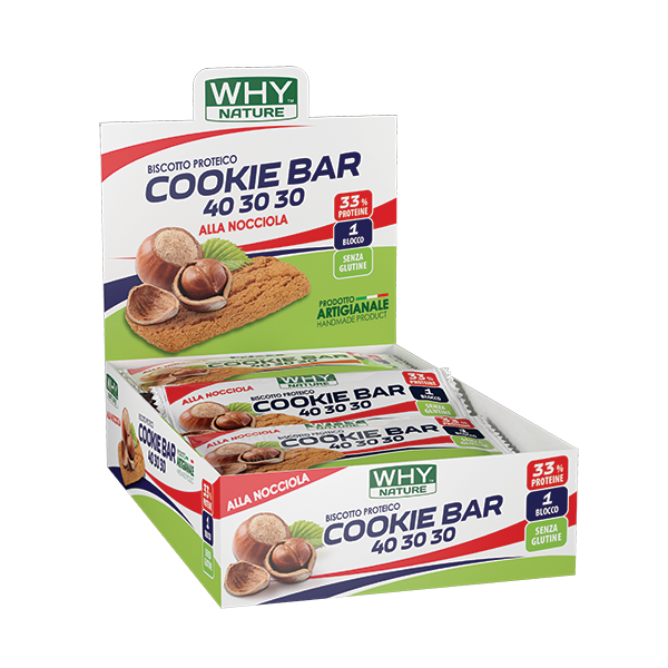 Why Nature Cookie BAR Box 15pz X 30GR Nocciola