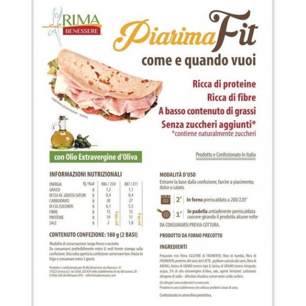 RIMA Piarima FIT Piadina  180g